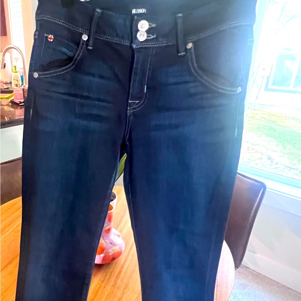 Excellent condition Hudson Jeans in Dark Navy size 28 Waist - 32 in Long